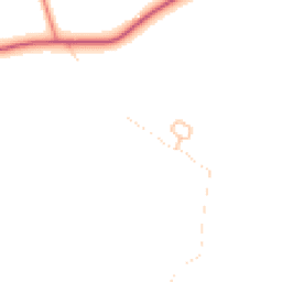 Daytime road noise heatmap for SY5 8PQ