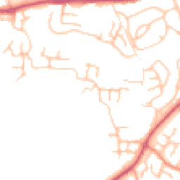 Daytime road noise heatmap for SY5 8QJ