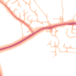 Daytime road noise heatmap for SY5 8QP