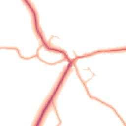 Daytime road noise heatmap for SY5 9EQ