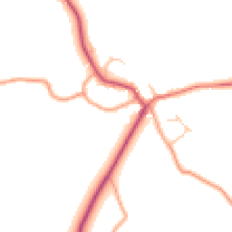 Daytime road noise heatmap for SY5 9FE