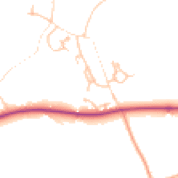 Daytime road noise heatmap for SY5 9GJ