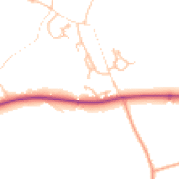 Daytime road noise heatmap for SY5 9GP