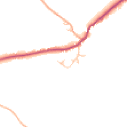 Daytime road noise heatmap for SY5 9JX