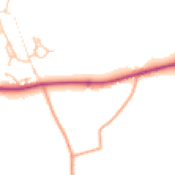 Daytime road noise heatmap for SY5 9LE