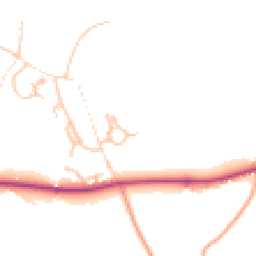 Daytime road noise heatmap for SY5 9LF