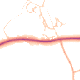 Daytime road noise heatmap for SY5 9LG