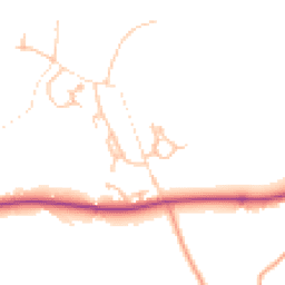 Daytime road noise heatmap for SY5 9LR