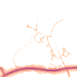 Daytime road noise heatmap for SY5 9NZ