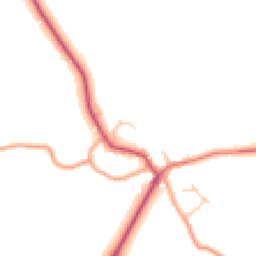 Daytime road noise heatmap for SY5 9QL