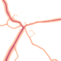 Daytime road noise heatmap for SY5 9QR