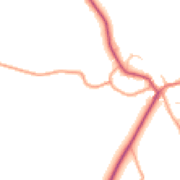 Daytime road noise heatmap for SY5 9RA