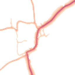 Daytime road noise heatmap for SY7 0AU
