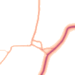 Daytime road noise heatmap for SY7 0BE