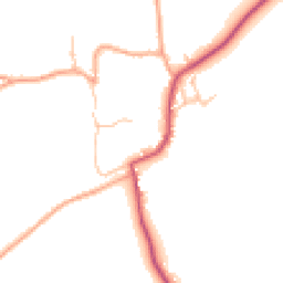 Daytime road noise heatmap for SY7 0DD