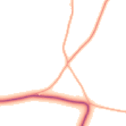 Daytime road noise heatmap for SY7 8AP
