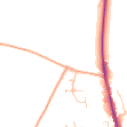 Daytime road noise heatmap for SY7 8DU