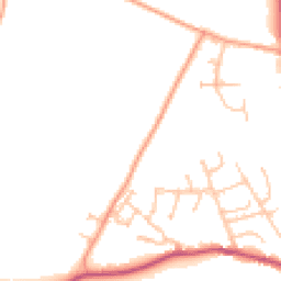 Daytime road noise heatmap for SY7 8DX