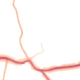 Daytime road noise heatmap for SY7 8EL
