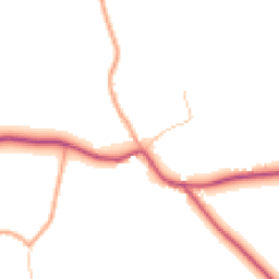 Daytime road noise heatmap for SY7 8ES
