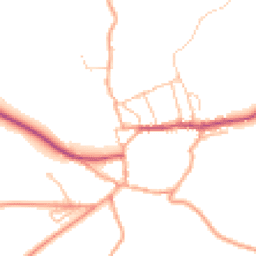 Daytime road noise heatmap for SY7 8JA