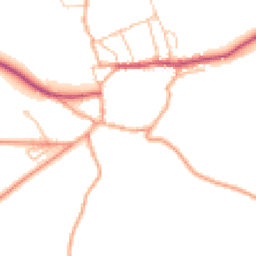 Daytime road noise heatmap for SY7 8JG