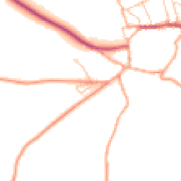 Daytime road noise heatmap for SY7 8JL