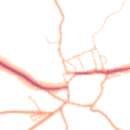 Daytime road noise heatmap for SY7 8JS