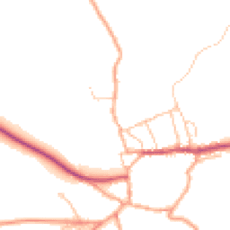 Daytime road noise heatmap for SY7 8JU