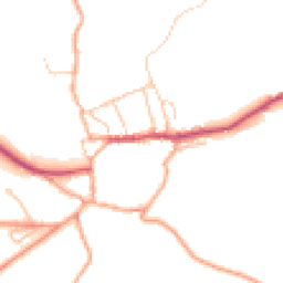 Daytime road noise heatmap for SY7 8LJ
