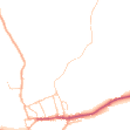 Daytime road noise heatmap for SY7 8NY