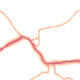 Daytime road noise heatmap for SY7 8QN