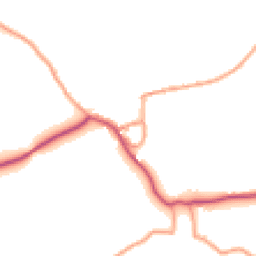 Daytime road noise heatmap for SY7 8QW