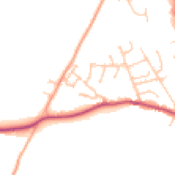 Daytime road noise heatmap for SY7 9BF