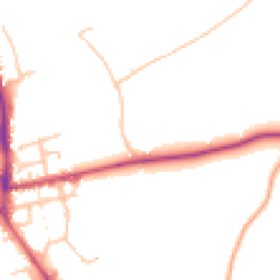 Daytime road noise heatmap for SY7 9BS