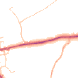 Daytime road noise heatmap for SY7 9BT