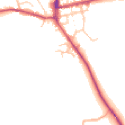 Daytime road noise heatmap for SY7 9EJ