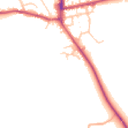 Daytime road noise heatmap for SY7 9EQ