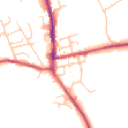 Daytime road noise heatmap for SY7 9PB