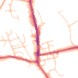 Daytime road noise heatmap for SY7 9PY