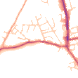 Daytime road noise heatmap for SY7 9QS
