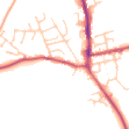 Daytime road noise heatmap for SY7 9QW