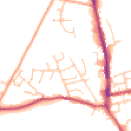 Daytime road noise heatmap for SY7 9RA