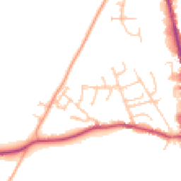 Daytime road noise heatmap for SY7 9RQ