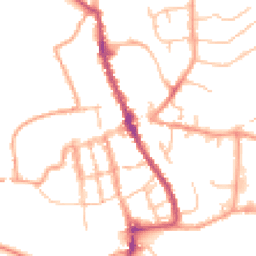 Daytime road noise heatmap for SY8 1AB