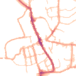 Daytime road noise heatmap for SY8 1AD