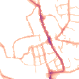 Daytime road noise heatmap for SY8 1AN
