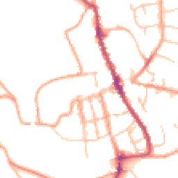 Daytime road noise heatmap for SY8 1AR