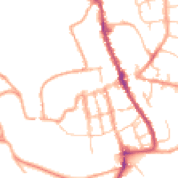 Daytime road noise heatmap for SY8 1AT