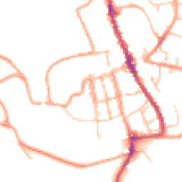Daytime road noise heatmap for SY8 1BB